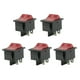 thumbnail image 1 of Interruptor de barco de 4 pines DPST ON-OFF Snap In 15A 250V 20A 125V 5PCS, 1 of 1