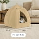 thumbnail image 4 of Petmaker Cat Pet Bed, Igloo, Soft Indoor Enclosed Covered Tent/House for Cats, Kittens and Small Pet, 4 of 8