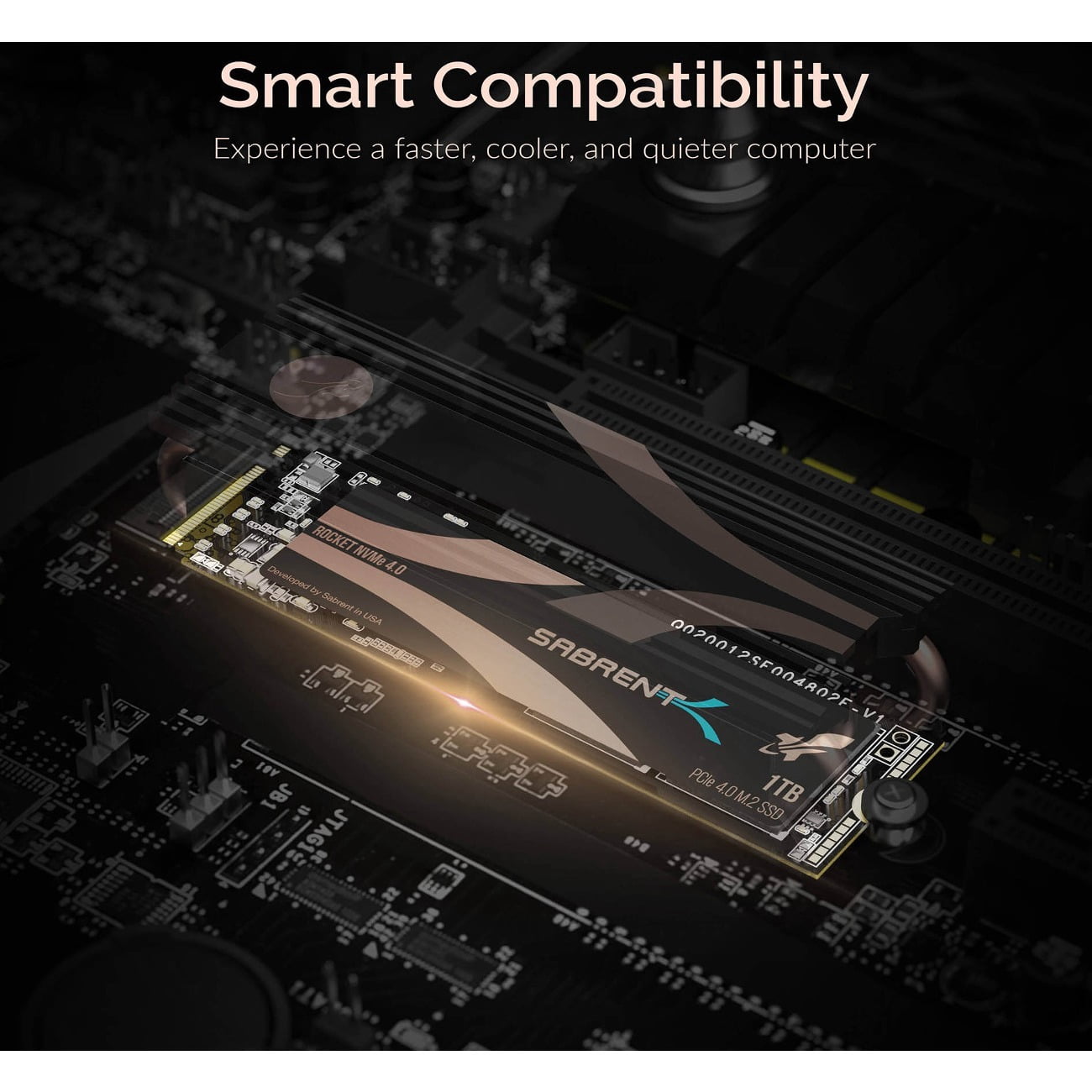 Sabrent 1TB Rocket Nvme PCIe 4.0 M.2 2280 Internal SSD Solid State