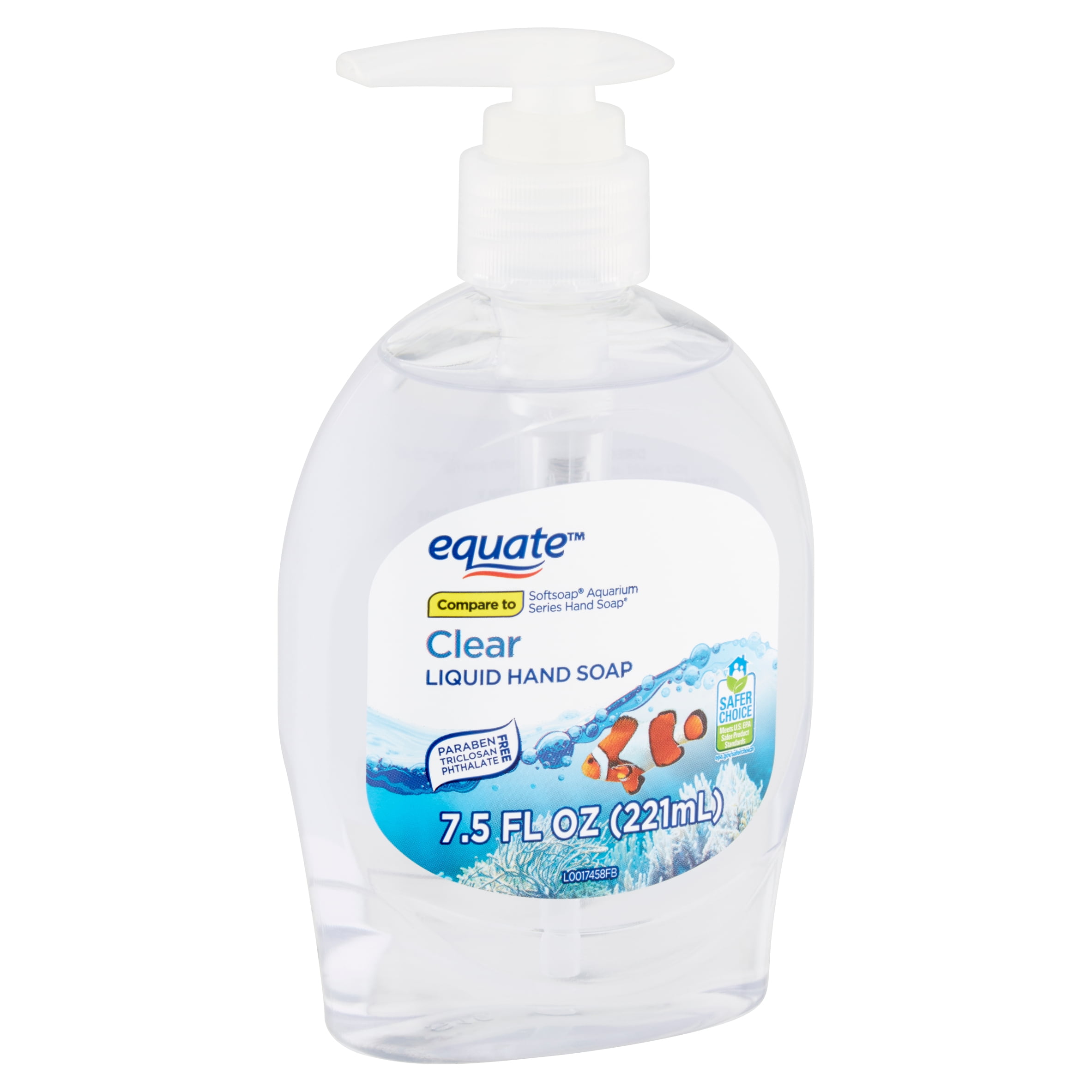 Equate Clear Liquid Hand Soap, 7.5 fl oz