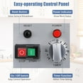 thumbnail image 4 of Commercial Dough Mixer 10.5Qt, 650W Dual Rotating Dough Kneading Machine with Stainless Steel Bowl, Security Shield & Timer, Heavy-Duty Commercial Stand Mixer for Bakeries Pizzeria, 4 of 7