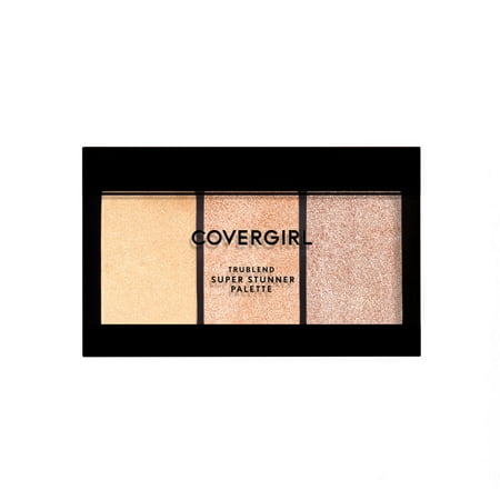 COVERGIRL TruBlend Super Stunner Highlight Palette, 500 It's (Best Highlight And Contour)