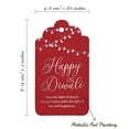 thumbnail image 5 of Inkdotpot 100 Pack Happy Diwali Favor Paper Tags Craft Real Silver Foil Hang Tag, 5 of 6