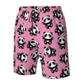 thumbnail image 3 of Wukai Cute Panda Print Beach Trunks with Compression Liner Swimsuit Quick Dry Beach Sports Shorts with Pocket-XX-Large, 3 of 8