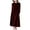 Wine, variant on hotojiny Plus Size Velvet Dress for Women Vintage Soft Comfy Midi Dress Casual Elegant Longs Seeve Mock Neck Long Dress