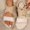 White, variant on USSUMA Wedge Sandals for Women Women's Fashion Casual Summer New Solid Color Roman Style Elastic Fish Mouth Flat Sandals All-Day Sightseeing Sandals Clearance
