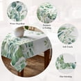 thumbnail image 5 of Sage Green Eucalyptus Table Cloth Waterproof Tablecloths, Farmhouse Botanical Leaves Tablecloth Dining Table Cover for Kitchen Party Tabletop Outdoor, Square Tablecloth 54x54 Inch, 5 of 9