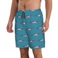 thumbnail image 2 of Logiee Cartoon Whale Print Mens Swim Trunks Quick Dry Board Shorts,Breathable Hawaii Beach Shorts Swimwear Bathing Suits-XX-Large, 2 of 6