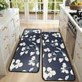 thumbnail image 4 of Kitchen Rugs Sets Of 2,Pioneer Flower Floral Print Pattern Anti Fatigue Kitchen Mat Rugs Non Slip Washable,Decorative Kitchen Floor Mats for Kitchen,Sink,Laundry,17"x47"+17"x47", 4 of 5