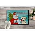 thumbnail image 2 of Carolines Treasures BB1842JMAT Snowman With Yellow Labrador Indoor & Outdoor Mat- 24 x 36 in., 2 of 4