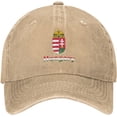 thumbnail image 1 of National Emblem Hungary Hungarian Ponytail Hats Washed Denim Baseball Cap Adjustable Caps, 1 of 8