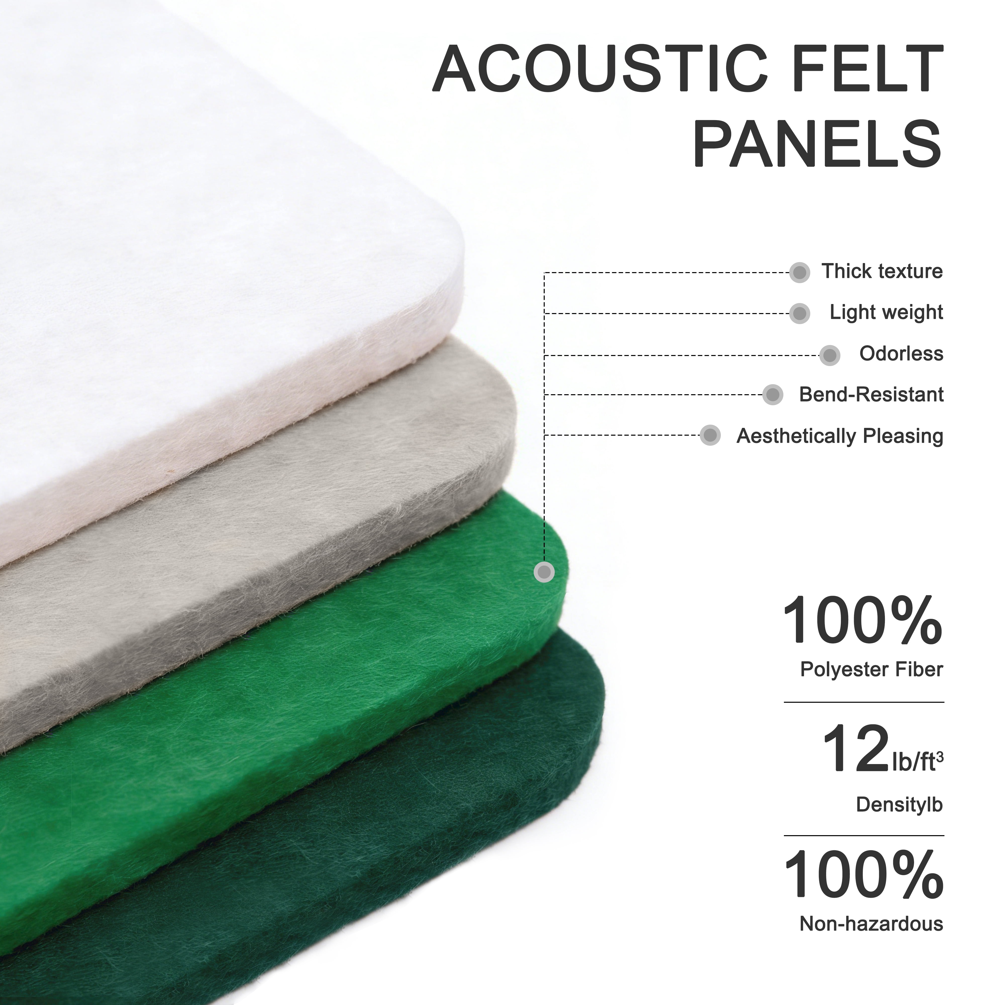 Mifurn 11.81''*11.81'' Felt Bulletin Board, 4 Colors, 6 Pack