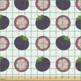 thumbnail image 2 of Fruit Fabric by the Yard, Healty Halved Berries Pattern in Repeating Design Natural Art, Decorative Upholstery Fabric for Sofas and Home Accents, Plum Rose by Ambesonne, 2 of 5