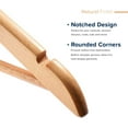 thumbnail image 5 of Wooden Hangers 20 Pack - Durable Non Slip Coat Hangers Heavy Duty- Natural Solid Wood Hangers - Clothes Hangers with Chrome Swivel Hooks - Great for Jacket, Dress, Suit Hangers, Home-It, 5 of 8