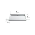 thumbnail image 2 of Kohler 9925-0 48 x 36 in. Groove Alcove Shower Rear Base Center Drain - White, 2 of 6