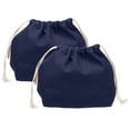 thumbnail image 1 of Uxcell 2 Pcs Bolsa de Maquillaje con Cordón, Bolsa Cosmética de Lona de 7.3" para Organizador de Artículos de Tocador de Viaje, Azul Marino, 1 of 7