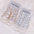 thumbnail image 2 of Staron Vintage Big Hoop Earrings Set, 12-Pairs Steampunk Alloy Ear Clips for Women Jewelry, Fashion Earrings Accessories, 2 of 5
