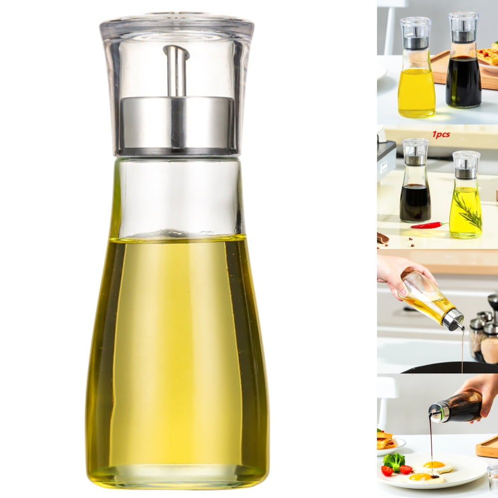 Yipa Olive Oil Vinegar Dispenser Bottles Small Jars Pourer Glass Organisation Kitchen Cooking Container Storage Dressing Spout