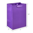 thumbnail image 2 of Large Purple Gift Bags, 7" x 10", 3 Count, by Way To Celebrate, 2 of 7