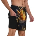 thumbnail image 2 of Fotbe Golden Koi And Treasure Traje de Baño para Hombre – Shorts de Natación de Secado Rápido con Forro y Bolsillos-3X-Large, 2 of 6