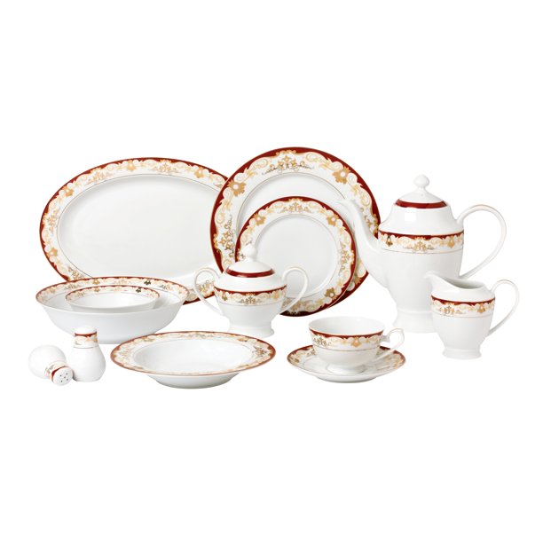Lorren Home Trend 57 Piece Dinnerware SetNew Bone China (Service for 8