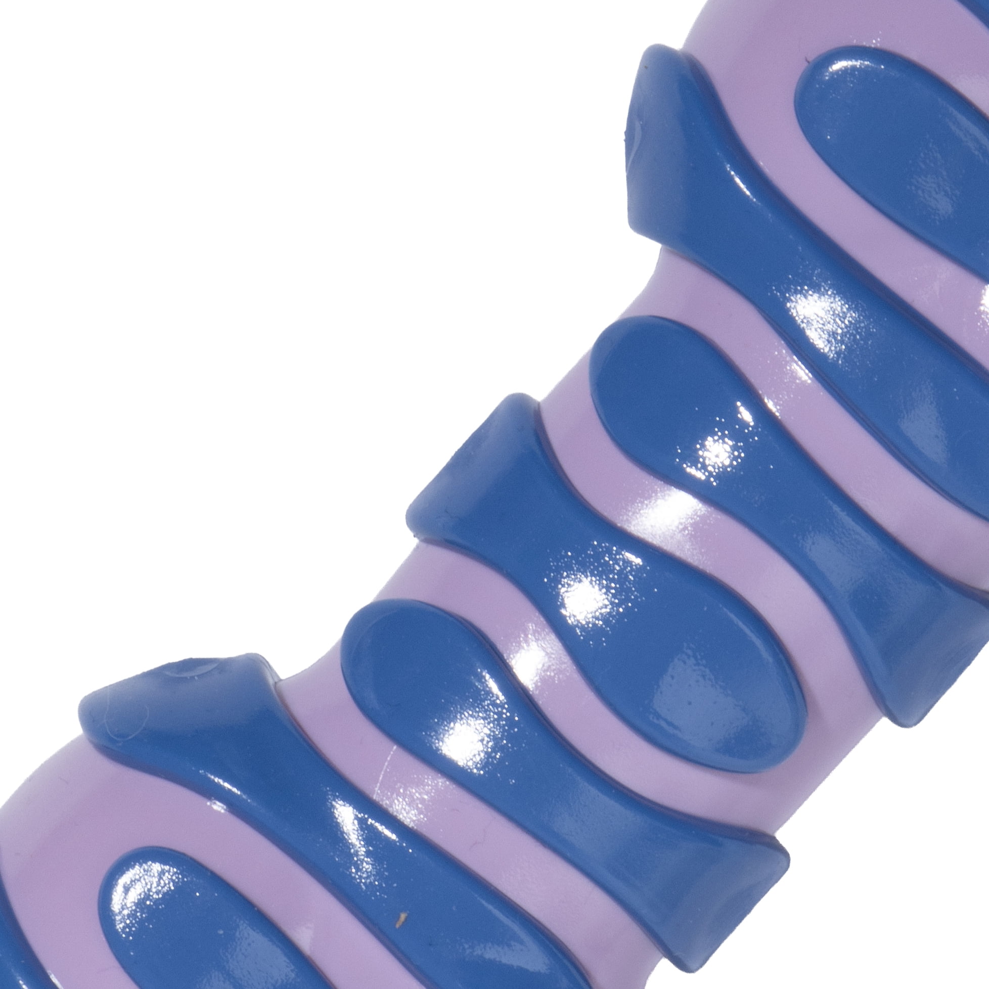 Oodles Durable Textured Rubber Ball and Bone Dog Toy Set, Purple, One Size