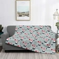 thumbnail image 2 of Naloa Christmas Gnome 1 Flannel Fleece Throw Blanket for Bed Couch, Thick Blanket - All Seasons Suitable for Women, Men and Kids-50"x40", 2 of 6