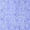 thumbnail image 1 of Ahgly Company Machine Washable Indoor Square Oriental Blue Traditional Area Rugs, 5' Square, 1 of 4
