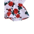 thumbnail image 5 of Bmnmsl Baby Girl Lace Floral Patchwork Romper Halter Belt Backless Playsuit 0-3Y, 5 of 5