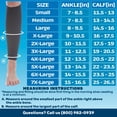 thumbnail image 4 of Plus Size Men and Womens Compression Calf Sleeve 20-30mmHg - Black, 4XL, 4 of 9