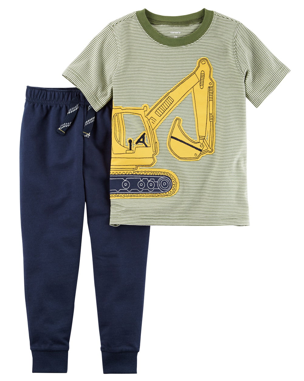 Carter's Infant Boys 2-Piece Construction Graphic Tee & Jogger Set NWT outfit 