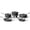 Black, variant on Bakken 12-Piece Aluminum Cookware Set with Ceramic Nonstick, All-Stovetop Safe to 500°F, Pots & Pans with Lids, Silicone Utensils, Dishwasher Safe