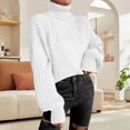 thumbnail image 2 of Comfortable Knit Sweater For Women Short High Neck Long Sleeves Ideal For Everyday Use In Different Sizes, 2 of 19