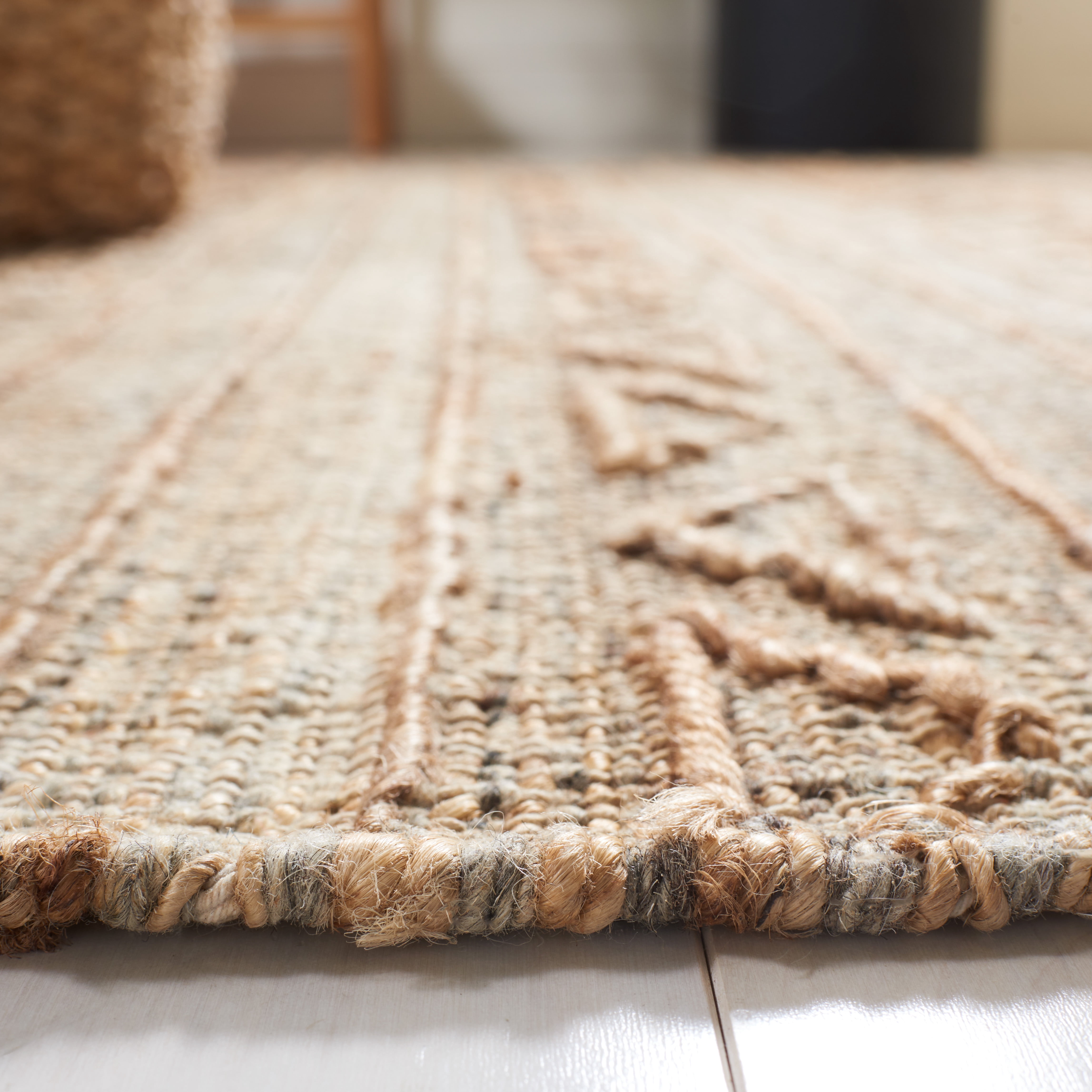 SAFAVIEH Natural Fiber Gracelyn Geometric Area Rug, Natural, 6' x 6' Square