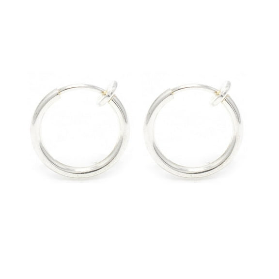 Clip-On Spring Action Non-Piercing Fake Cartilage Lip Nose Faux Septum Ring-Pair