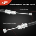 thumbnail image 4 of A-Premium Front Side Parking Brake Cable Assembly Compatible with Ford Models: F-250 Super Duty F-350 Super Duty 2005-2006 - Replace# 5C3Z2853BC, 4 of 8