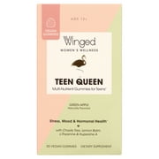 Winged Wellness Teen Queen Stress & Mood Support Gummies, Women's Supplement, 25 Servings, 50ct