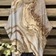 thumbnail image 1 of Plus Size Casual Top, Women's Plus Marble Print Long Sleeve Round Neck Asymmetrical Hem Slight Stretch Top, 1 of 4