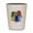 White/Black, variant on CafePress - Dinosaur Easter Eggs - White/Black Shot Glass, Unique and Funny Shot Glass