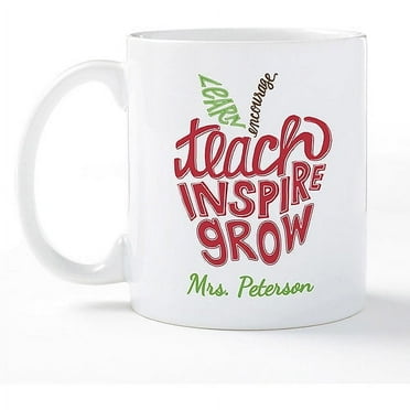 Personalized Teach, Inspire, Grow Coffee Mug
