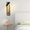thumbnail image 4 of Rotating LED Wall Lamp, 350 Degree Rotation with Wooden Lampshade, Energy-Saving Modern Interiors Wall Sconce for Warm Lighting, 4 of 7