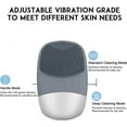 thumbnail image 5 of Men's Facial Cleansing Brush, 3 in 1 Rechargeable Facial Cleansing Brush, IPX7 Waterproof, Clean Exfoliating Gray, 5 of 5