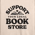 thumbnail image 3 of Instant Message - Support Your Local Bookstore - Women's Lightweight French Terry Long Sleeve Shirt, 3 of 6