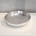 thumbnail image 2 of HomeRoots 384085 Handcrafted 13 in. Hammered Stainless Steel Round Tray, 2 of 3