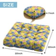 thumbnail image 7 of Zesty Lemon Floor Cushion&nbsp;- 22x22 Inch Large Pillow, Dutch Velvet, Fresh Citrus Pattern for Tatami & Living Room, 7 of 7