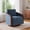 Style 1-NAVY, variant on UIXE Swivel Barrel Accent Chair, Mid Century Modern Arm Chair for Living Room, Bedroom, Comfy Club Reading Lounge Sofa Corner Chairs for Adults (Leather Light Brown, Set of 1)