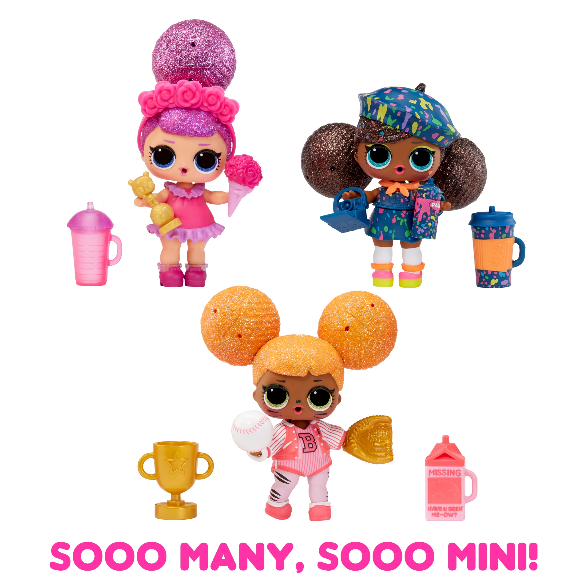 Sooo Mini! LOL Surprise Lil Sisters- with Collectible Lil Sister Doll, 5  Surprises, Mini L.O.L. Surprise Ball, Limited Edition Dolls- Great gift for