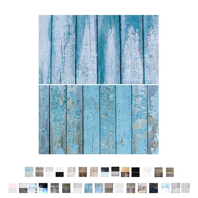 Double-Sided Wood Grain Background Paper Waterproof Paper Photography Backdrop Plate