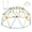 Blue Yellow, variant on 10FT Climbing Dome for Kids Jungle Gym Apply To Park Dome Climber With Swing Playground Equipment, Green