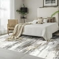 thumbnail image 6 of BERTHMEER Area Rugs 8’x10' Clearance for Living Room Bedroom Abstract Washable Brown and Gray Rugs Office Dining Room Farmhouse Neutral Modern Rugs Non Slip Beige Contemporary Carpet, 6 of 8
